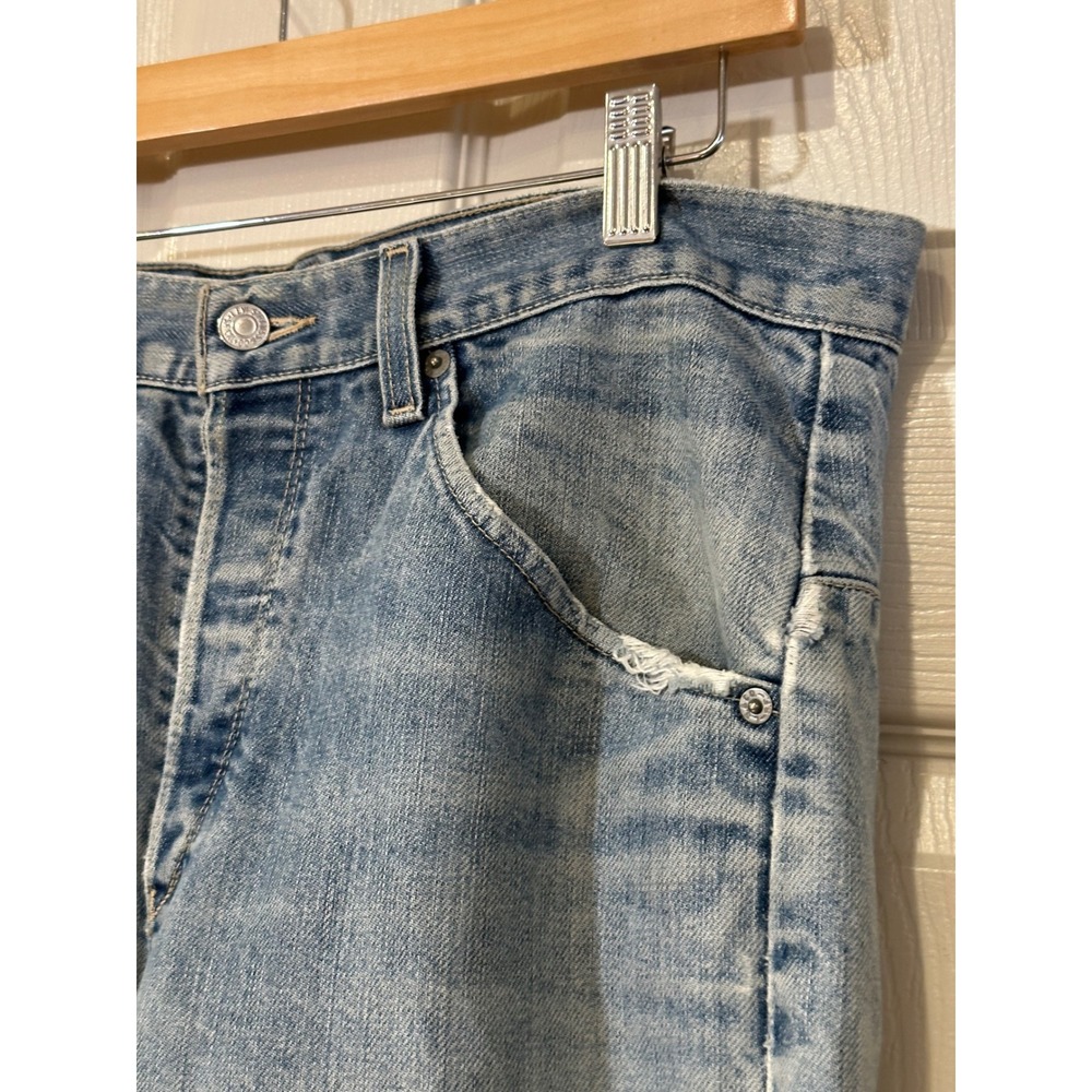 Levis Engineered Jeans Mens 33x30 Light Wash Twisted Seam Denim Blue Relaxed Fit - Picture 8 of 11